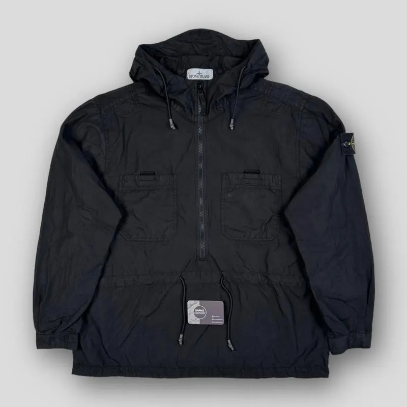 1/2 Zip Smock Pullover Liam G Black