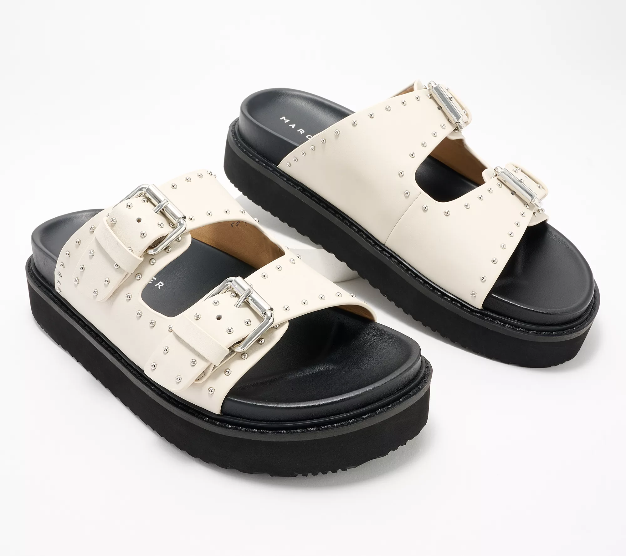 "As Is" Marc Fisher LTD Leather or Suede Slide Sandals- Agusta