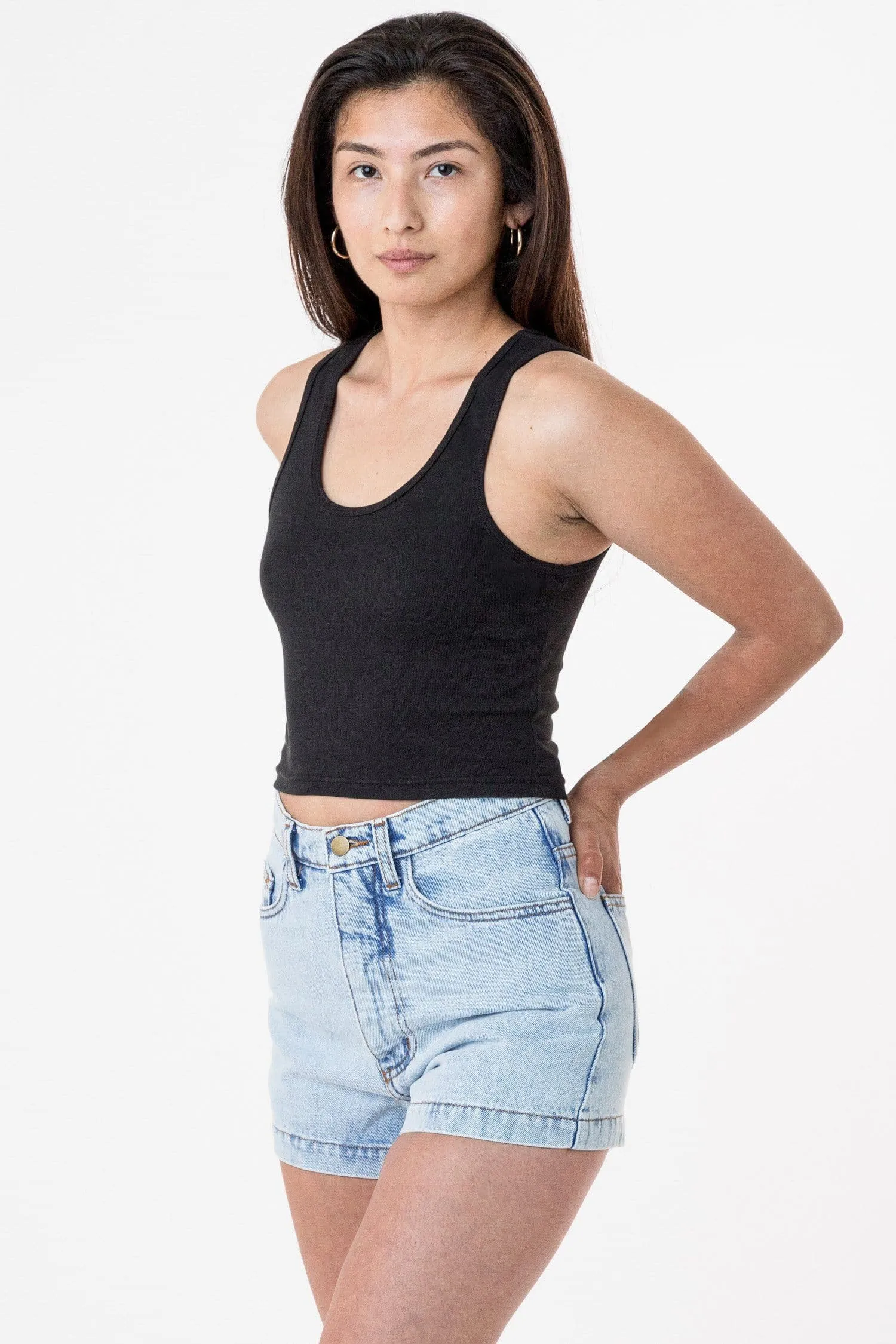 4308 - Baby Rib Crop Tank