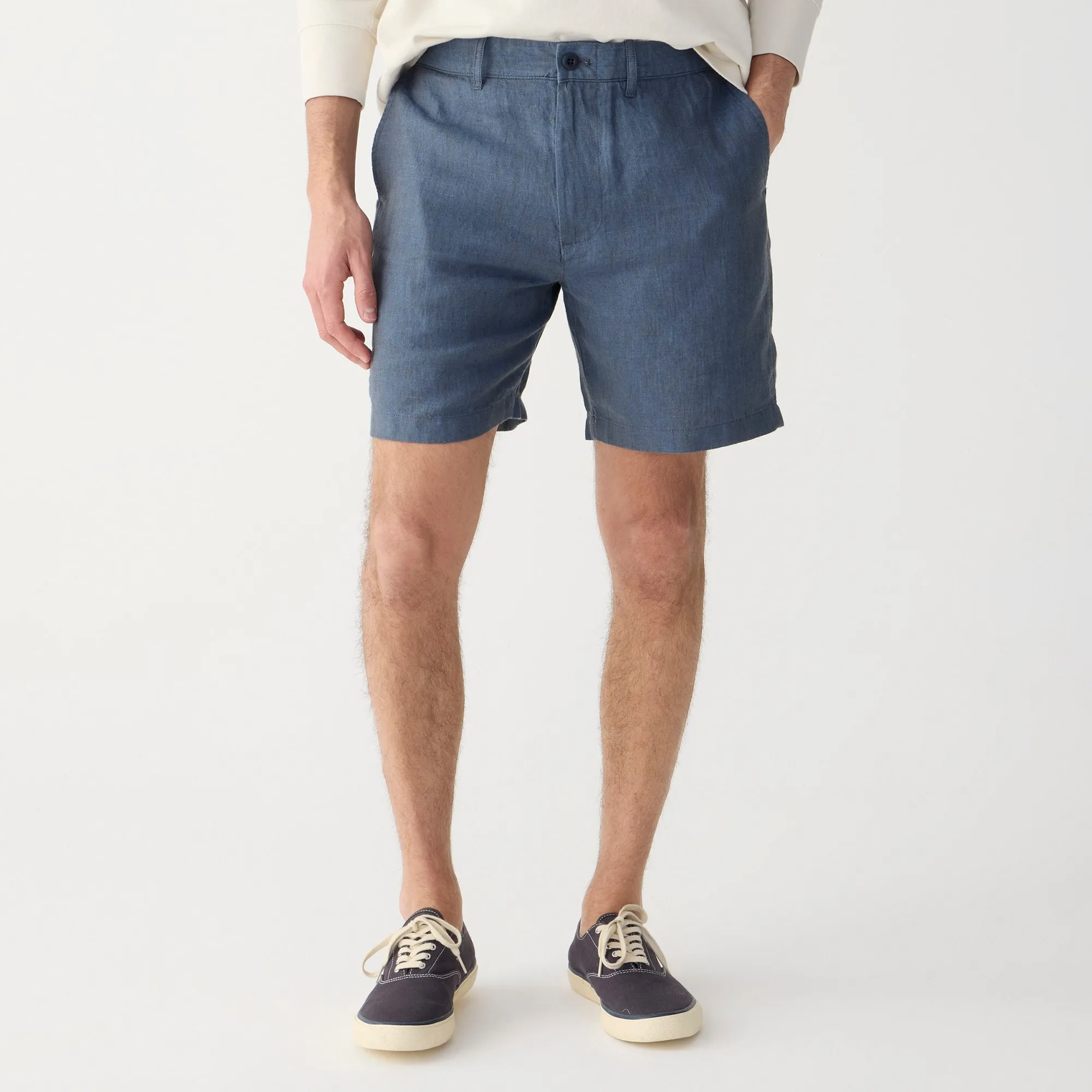 7" linen short