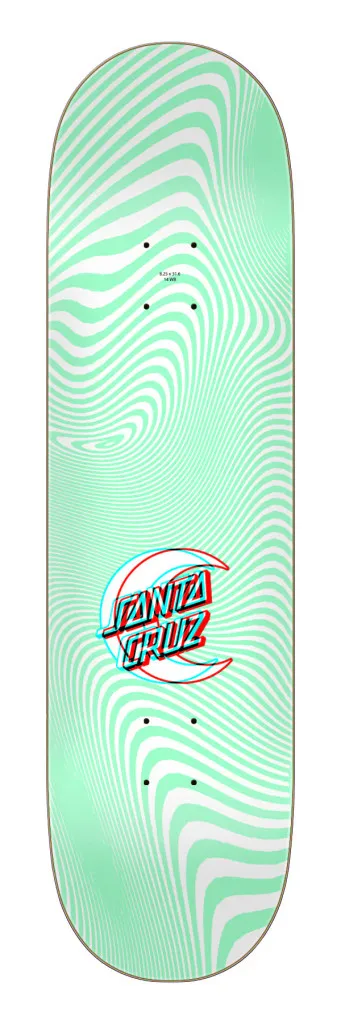 8.25 in Delfino Tarot Anaglyph Santa Cruz Skateboard Deck