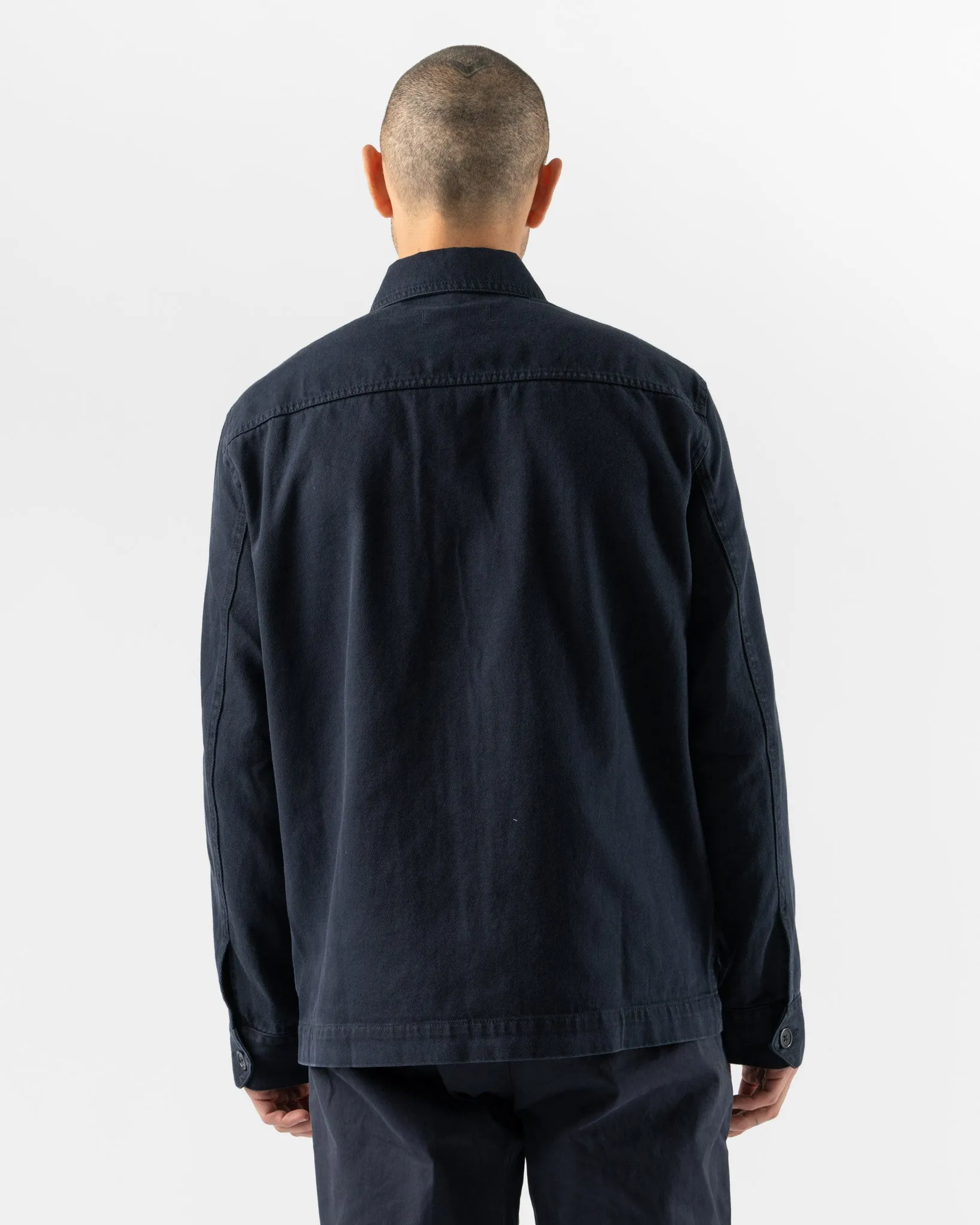 Alex Mill Garment Dyed Work Jacket in Dark Navy