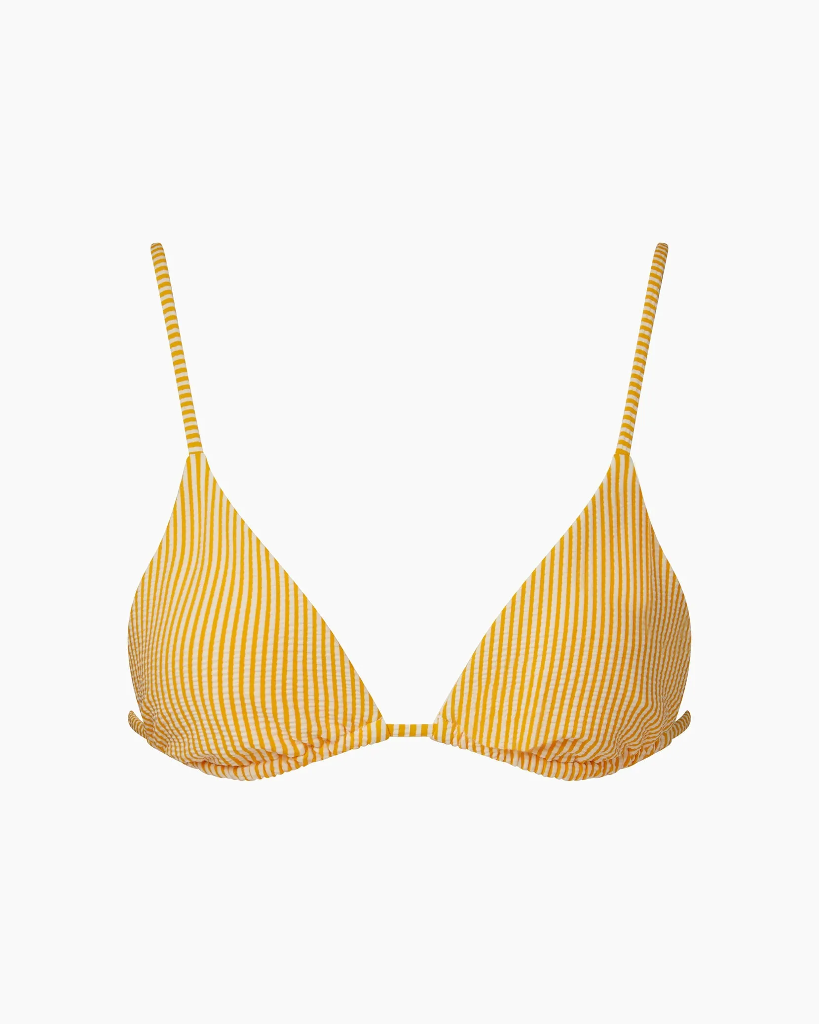 Alexa Bikini Top | Citrus/White