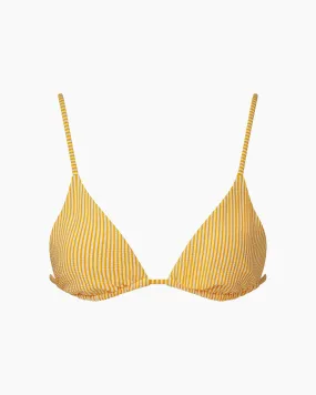 Alexa Bikini Top | Citrus/White