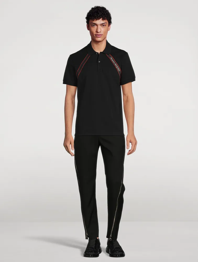 ALEXANDER MCQUEEN Cotton Polo With Harness