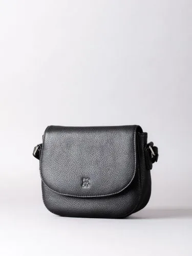 Alston Leather Saddle Bag in Black