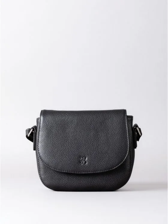 Alston Leather Saddle Bag in Black