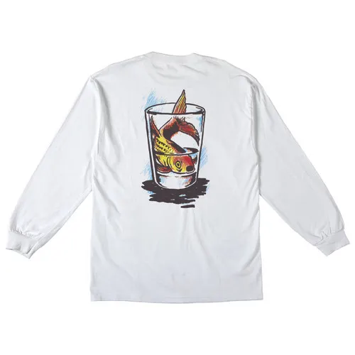 Anti Hero Skateboards Longsleeve Shirt Fish Bowl Pocket White