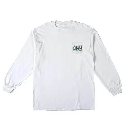 Anti Hero Skateboards Longsleeve Shirt Fish Bowl Pocket White