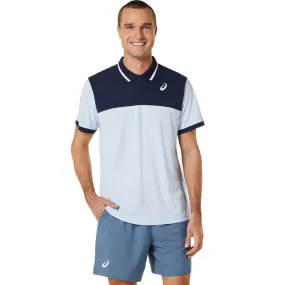 Asics Poloshirt Court Heren Lichtblauw