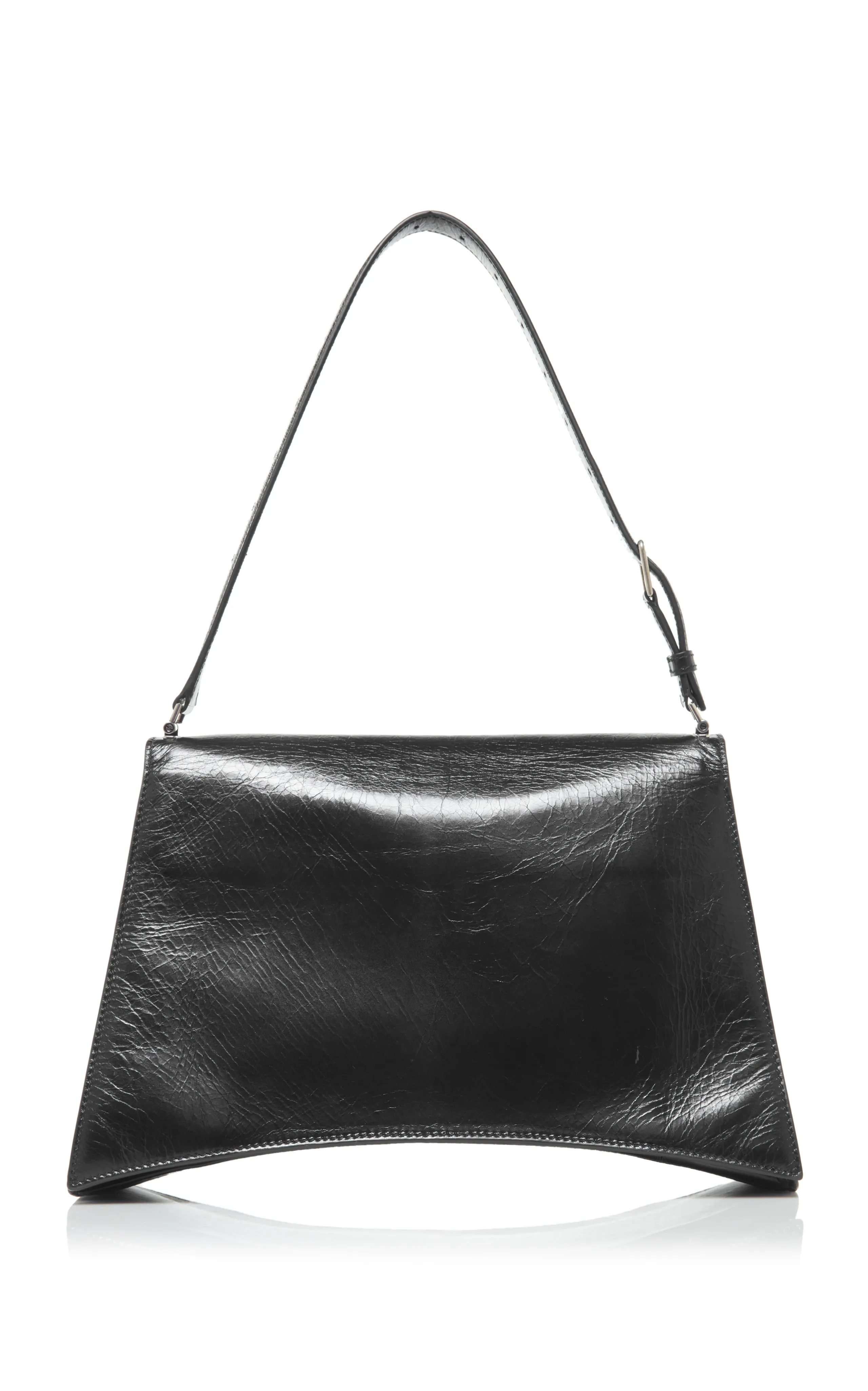 Balenciaga Hourglass Crushed Leather Bag