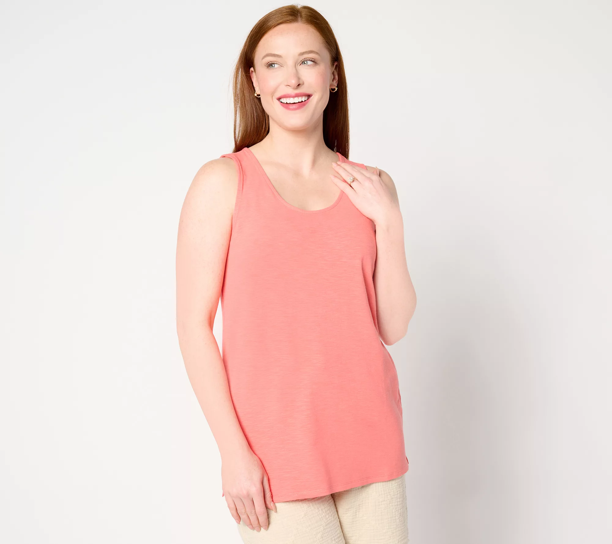 Belle by Kim Gravel Slub_Knit Tank