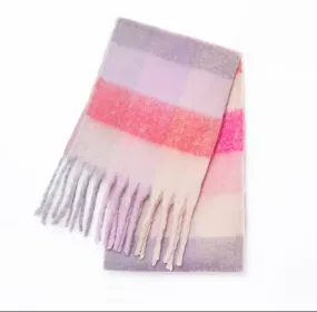 Blush Multi Wool Blend Scarf