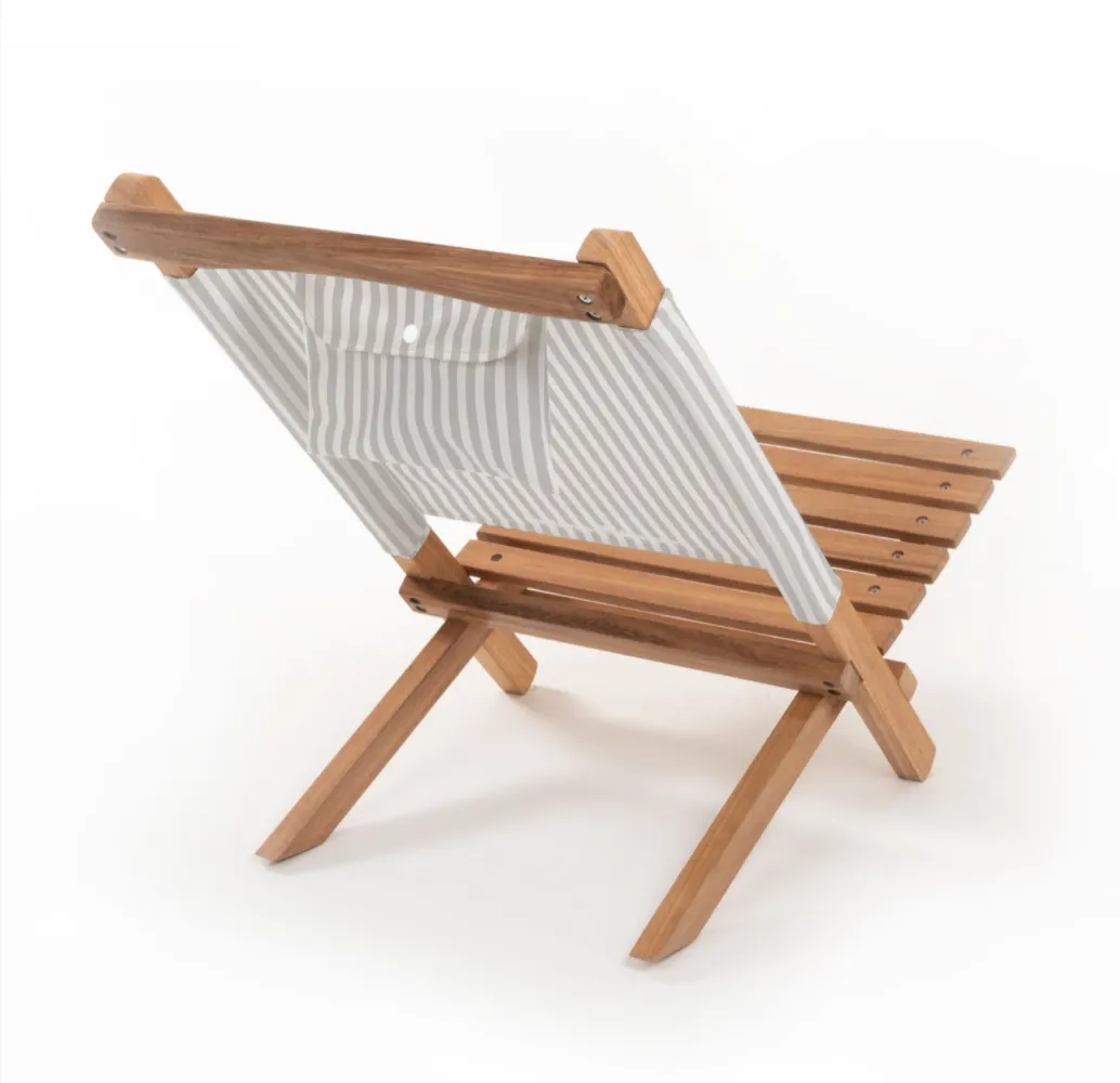 Business & Pleasure - 2 Piece Beach Chair - Laurens Sage Stripe-