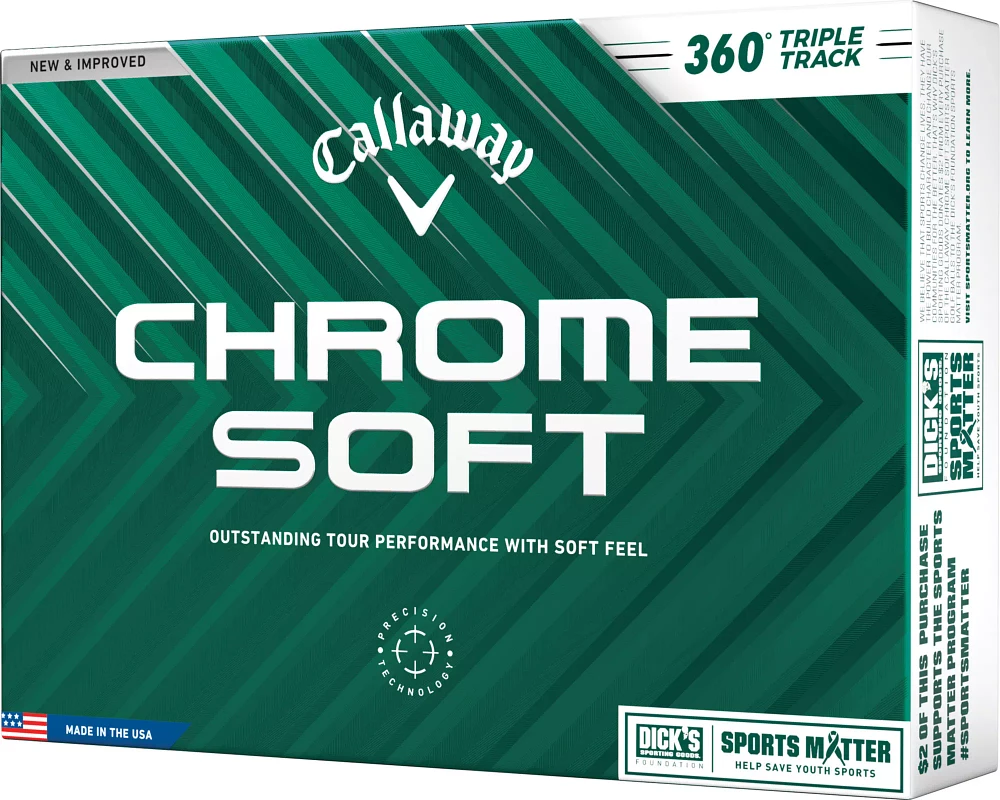 Callaway 2024 Chrome Soft Triple Track 360 Sports Matter Golf Balls