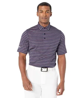 Callaway Yarn-Dyed Ventilated Jacquard Stripe Polo Men's