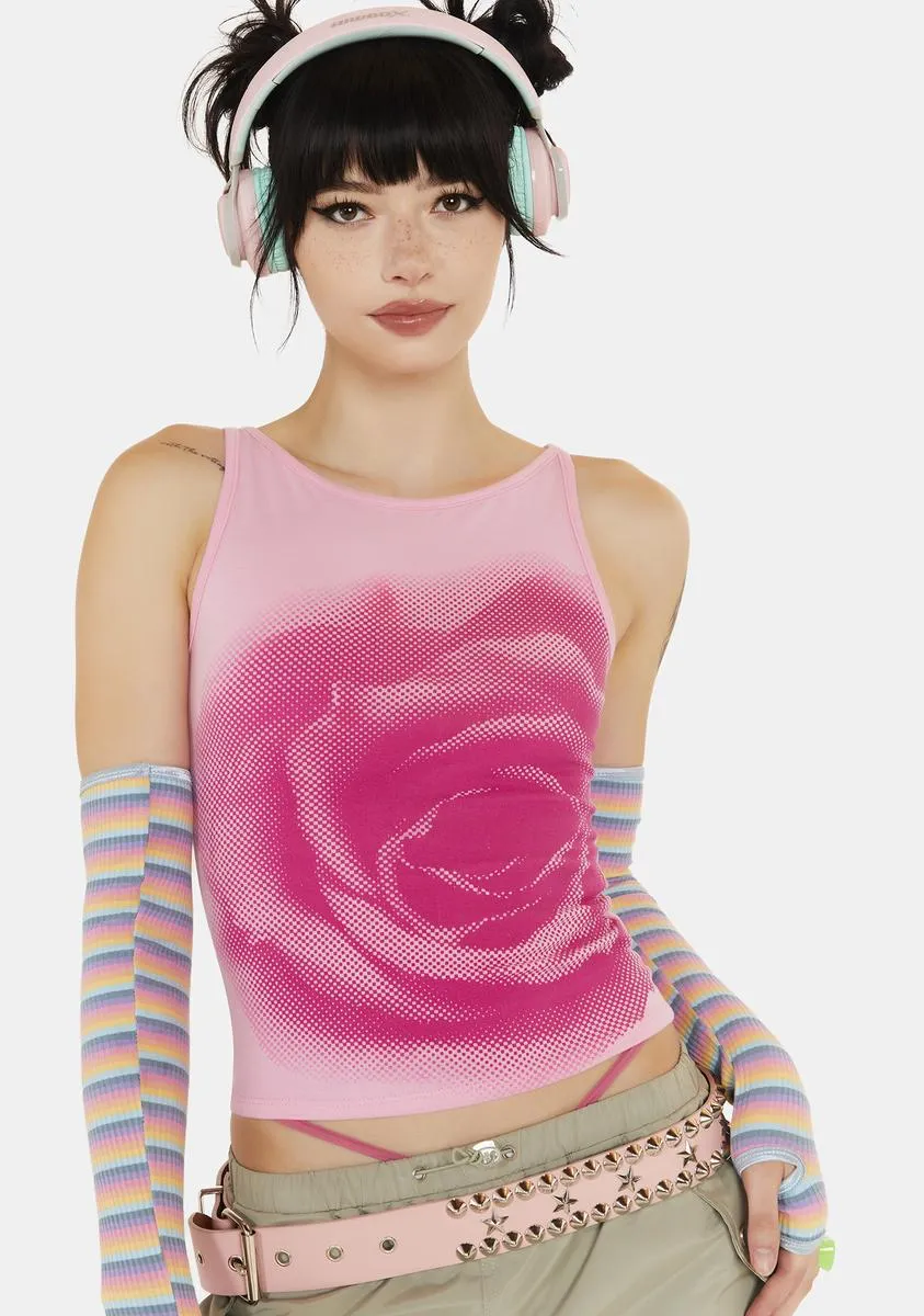 Candy Coming Up Roses Tank Top-