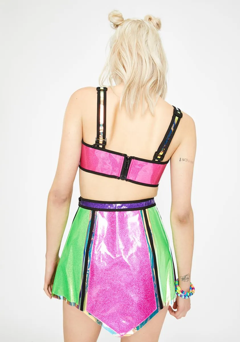 Candy Opulent Empress Hologram Skirt-