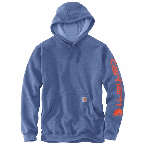 Carhartt Men's Signature Logo Hooded Pullover Sweatshirt