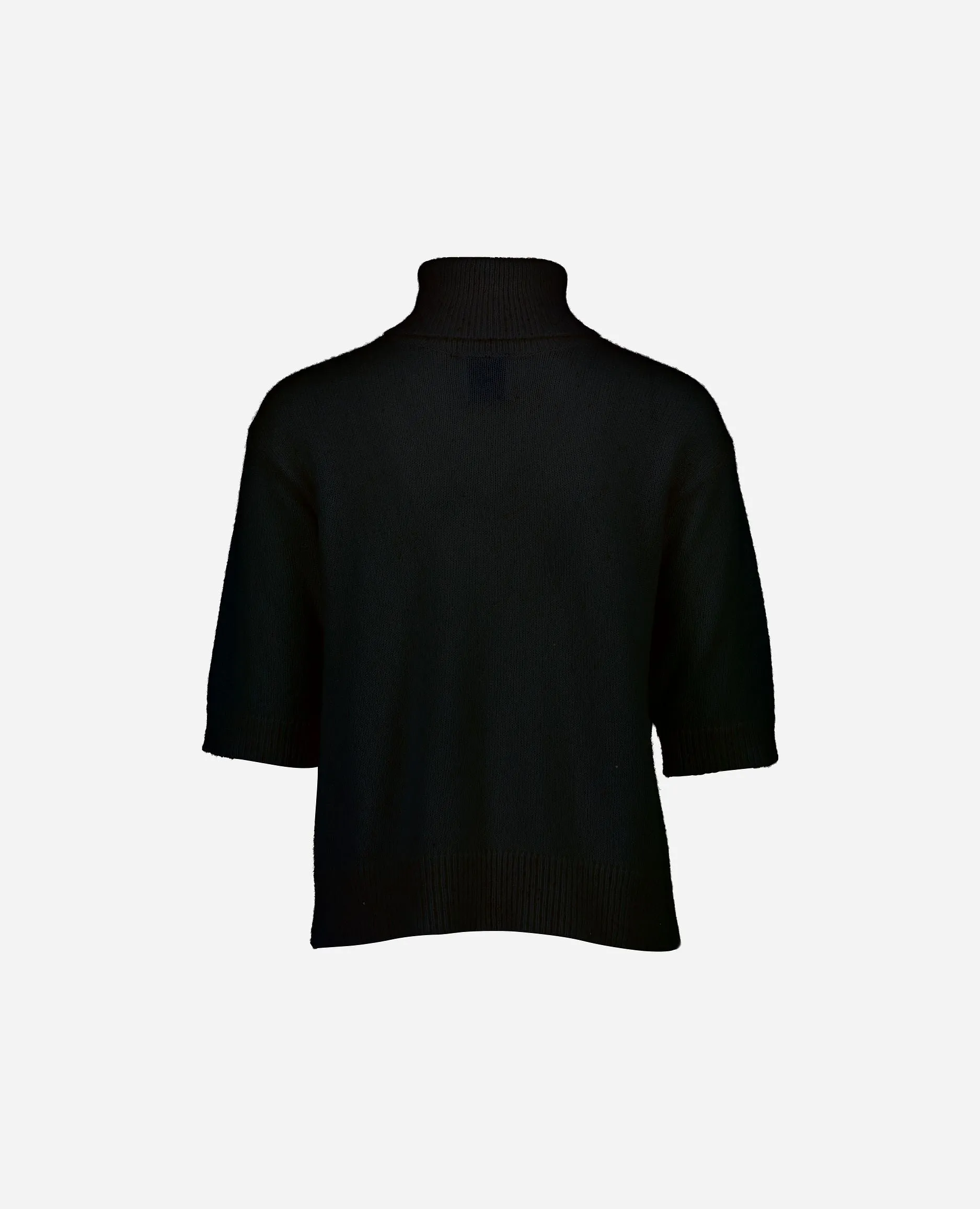 Cashmere-Mischung Pullover in Schwarz - Gerade Passform