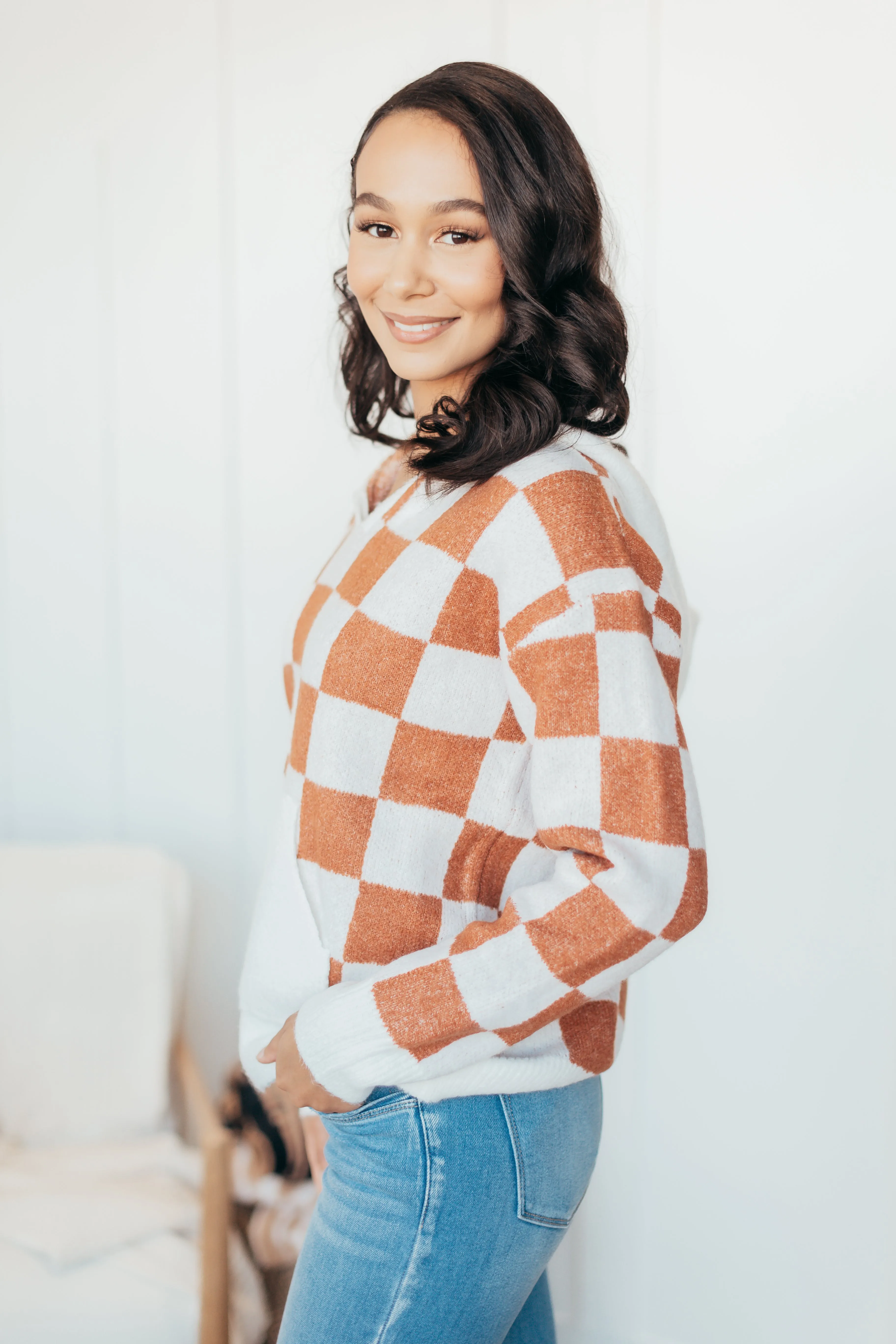 Charli Checkered Hoodie