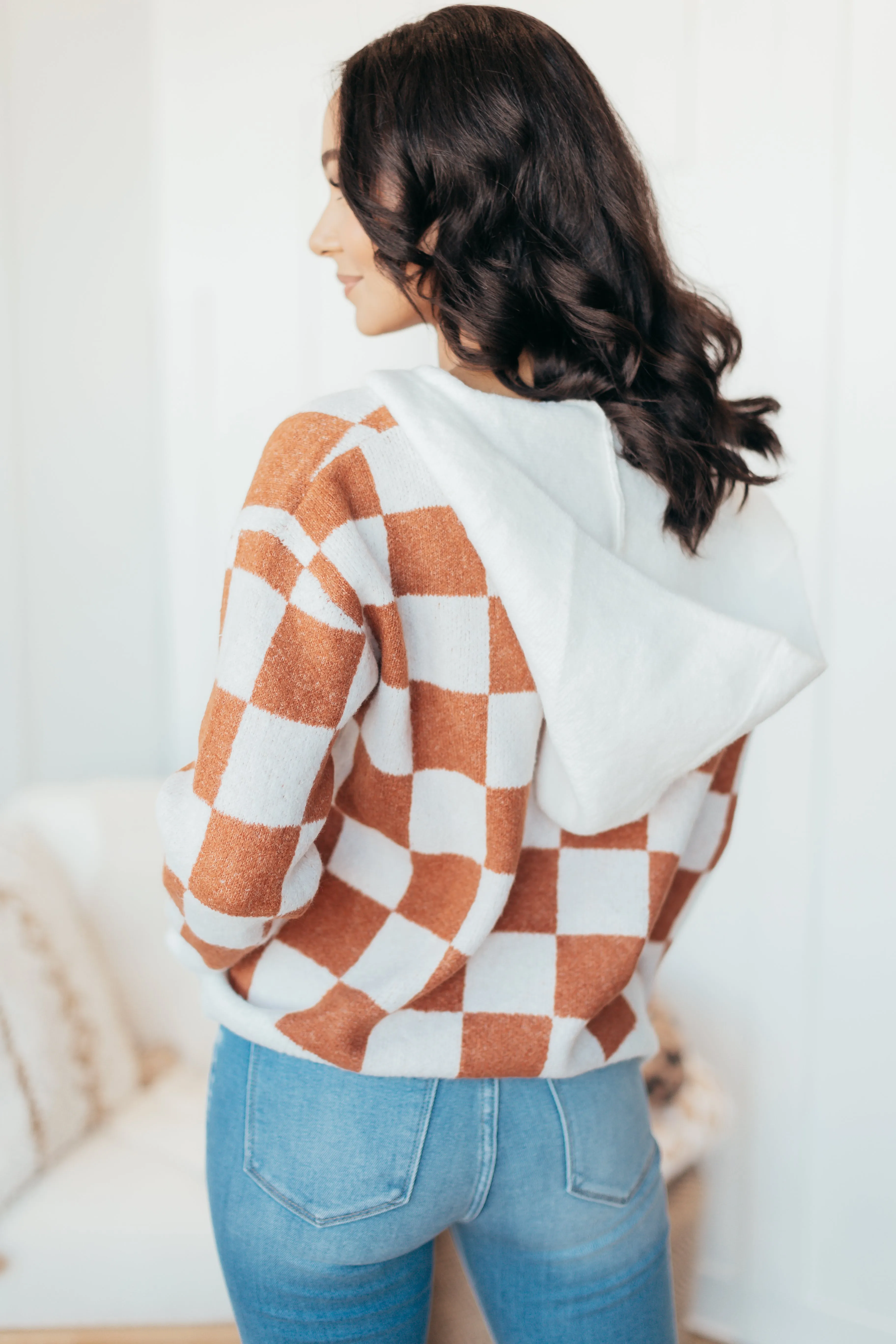 Charli Checkered Hoodie