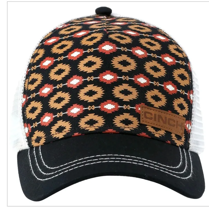 Cinch Navy Aztec Cap