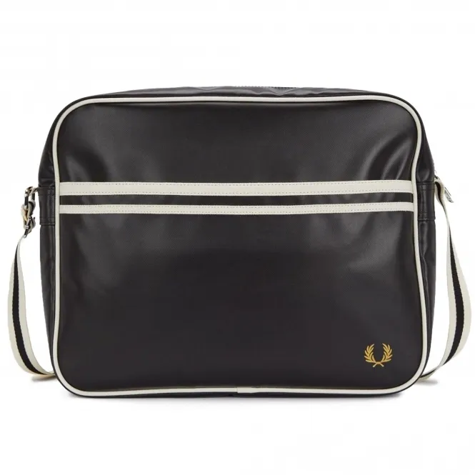 Classic Shoulder Bag - Black and Ecru