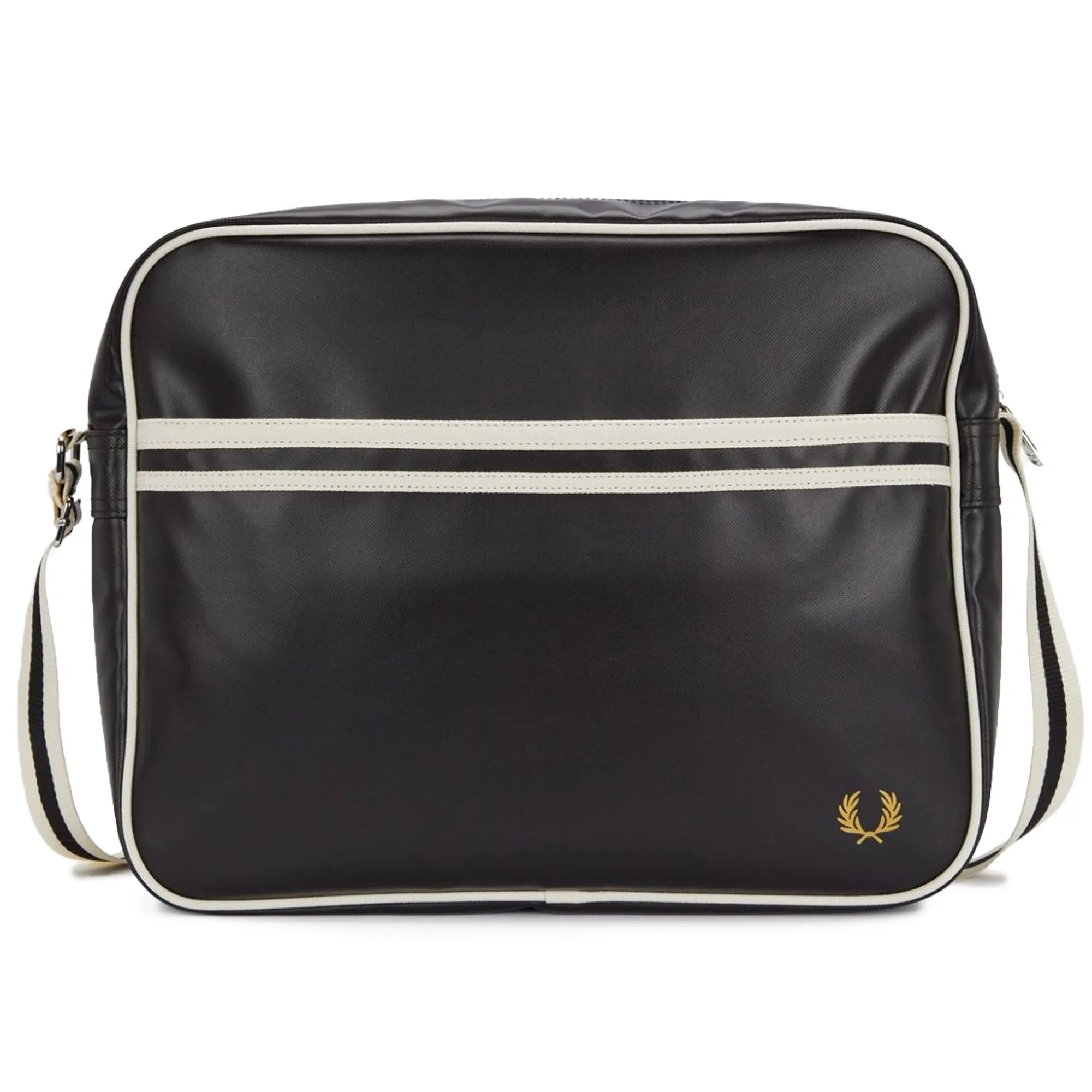 Classic Shoulder Bag - Black and Ecru