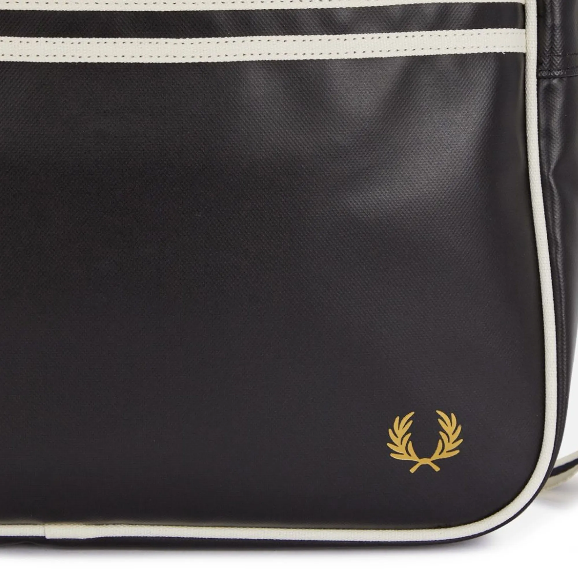 Classic Shoulder Bag - Black and Ecru