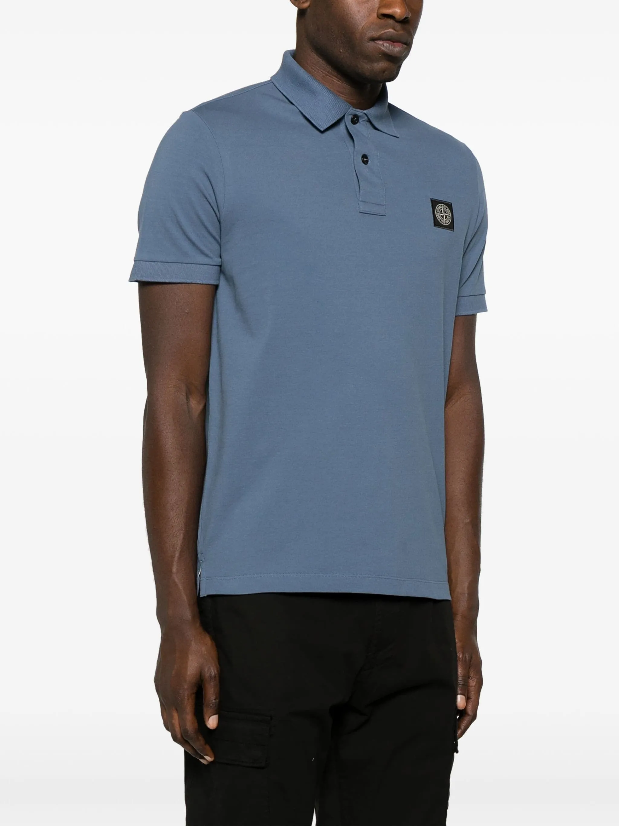 COMPASS-APPLIQU LOGO PATCH POLO SHIRT