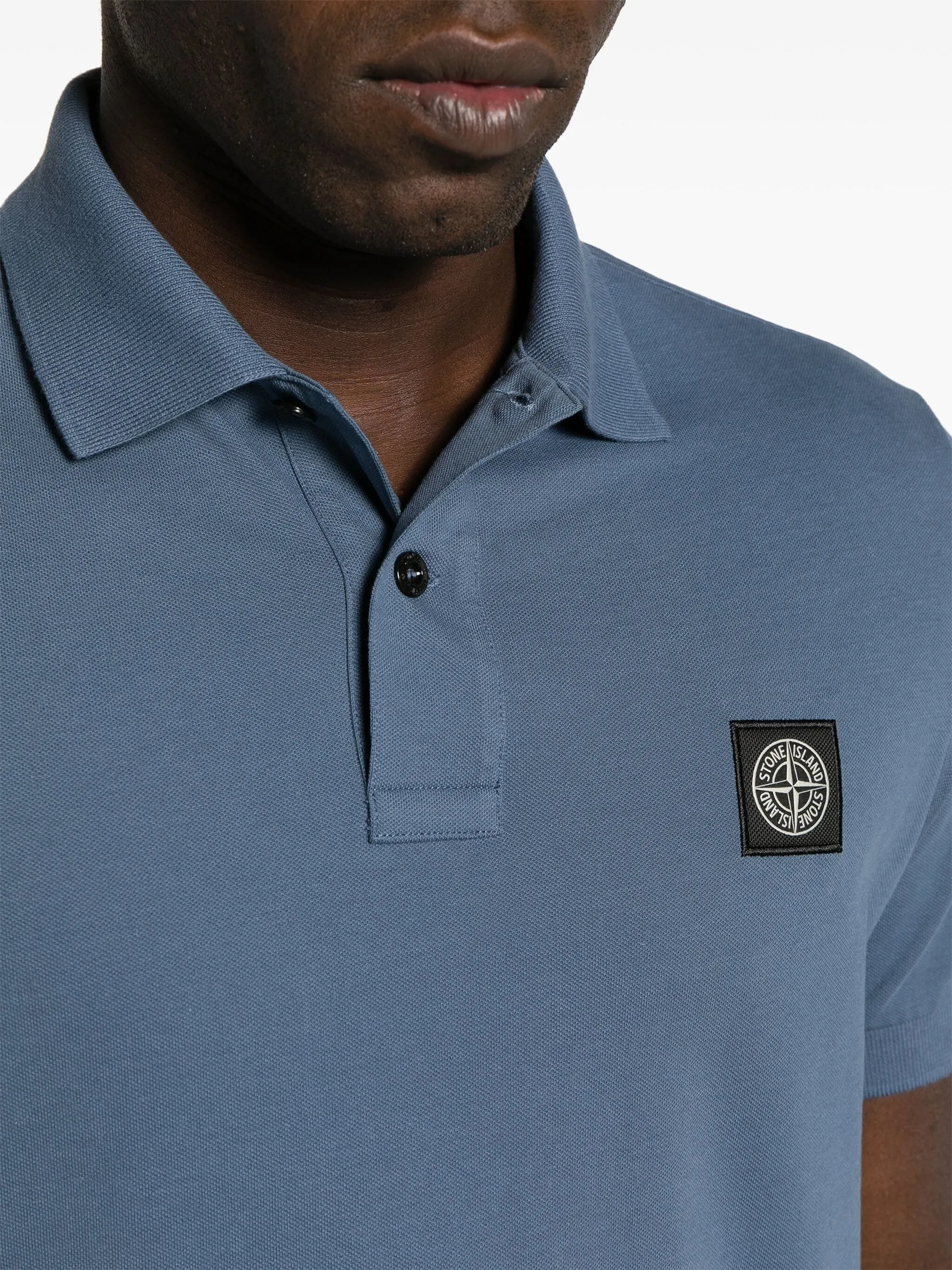 COMPASS-APPLIQU LOGO PATCH POLO SHIRT