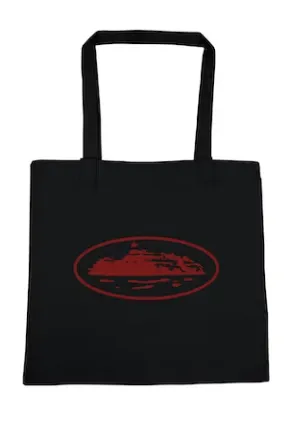 Corteiz OG Island Logo Tote Black Red