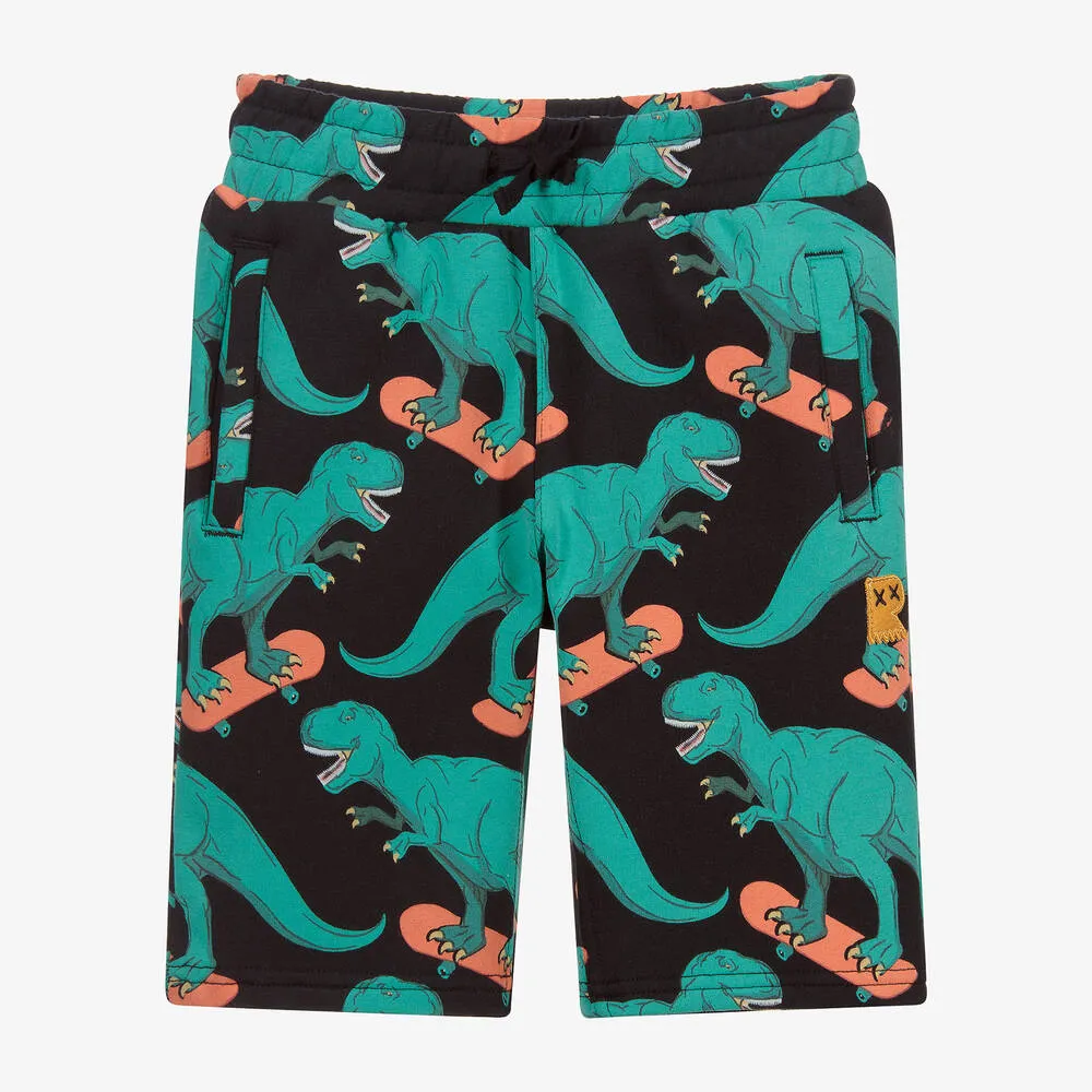 Cotton Dino Skateboard Shorts