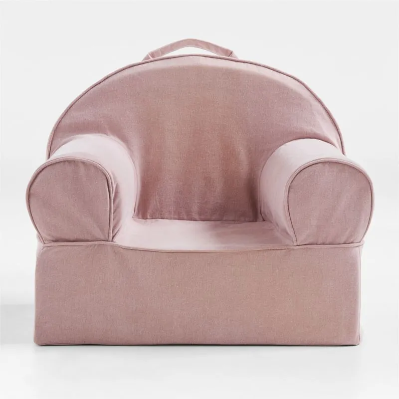 Crate&Barrel Lilac Mauve Kids Lounge Nod Chair