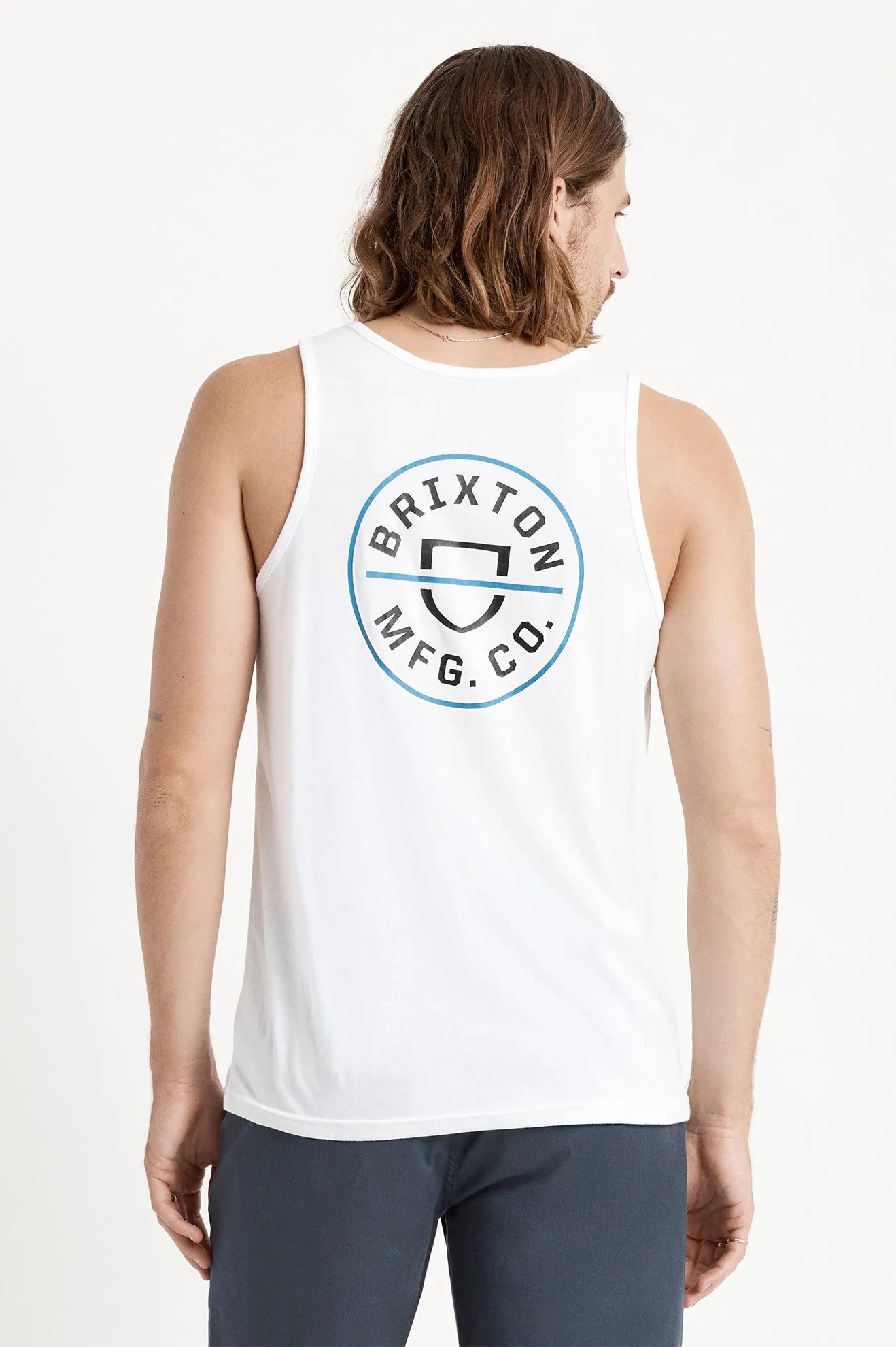 Crest Tank - White/Black/Royal