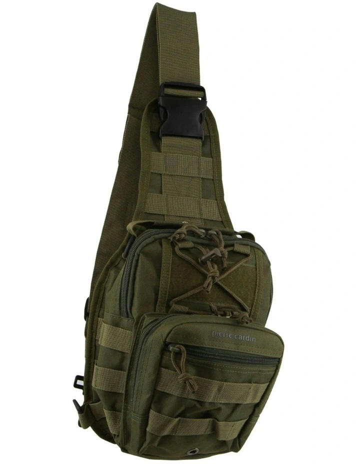 Cross-Body Sling Tactical Rucksack Shoulder Bag in Green