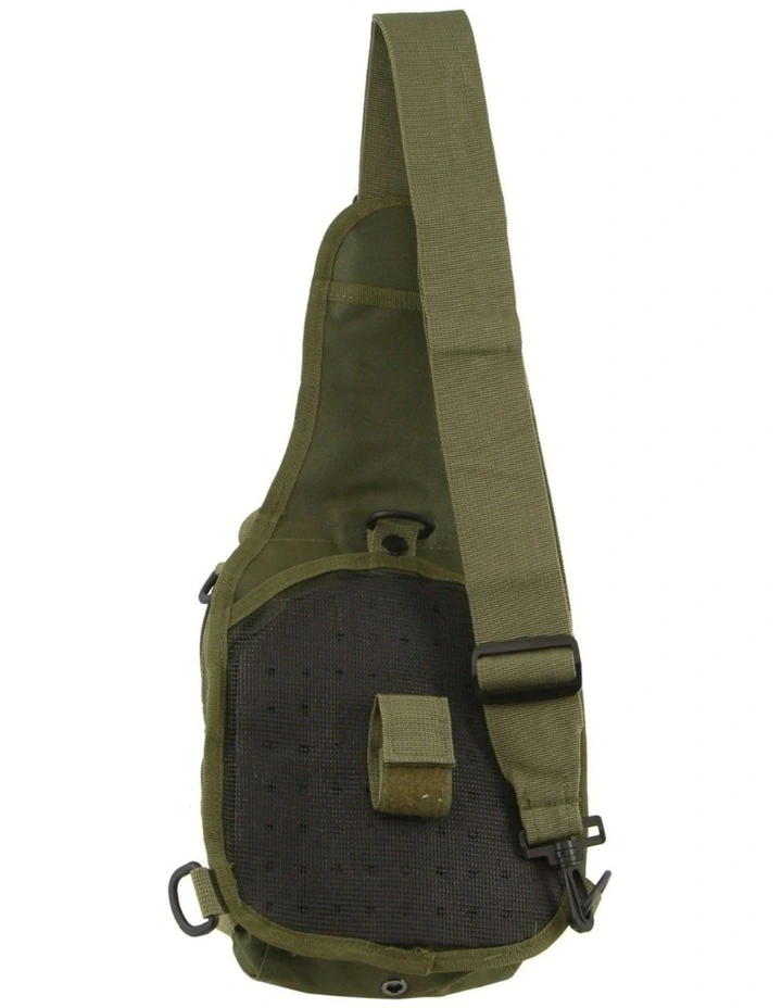 Cross-Body Sling Tactical Rucksack Shoulder Bag in Green