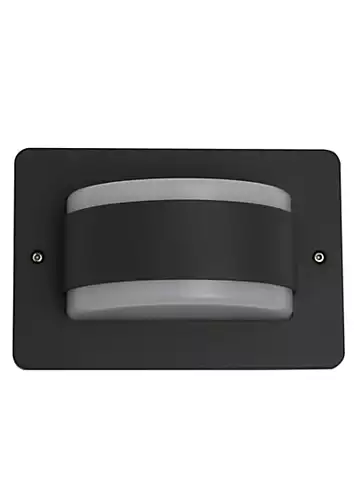 Dark Grey Half Circle LED Outdoor Wall Light | Kaleidoscope