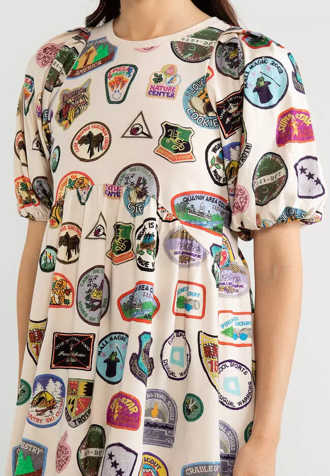 Desigual Short Badges Dress