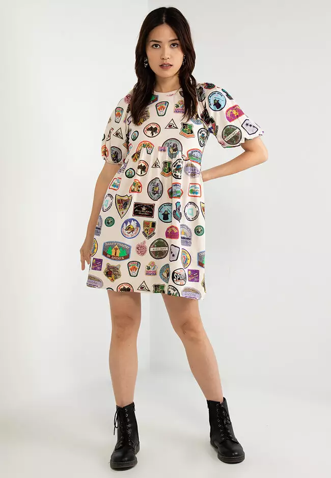 Desigual Short Badges Dress