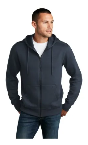 District DT1103 Perfect Weight Fleece Full-Zip Hoodie