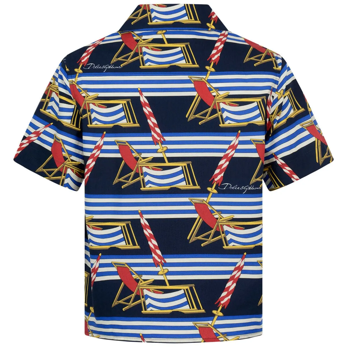 Dolce & Gabbana Boys Shirt - Striped Cotton Deck Chair Shirt