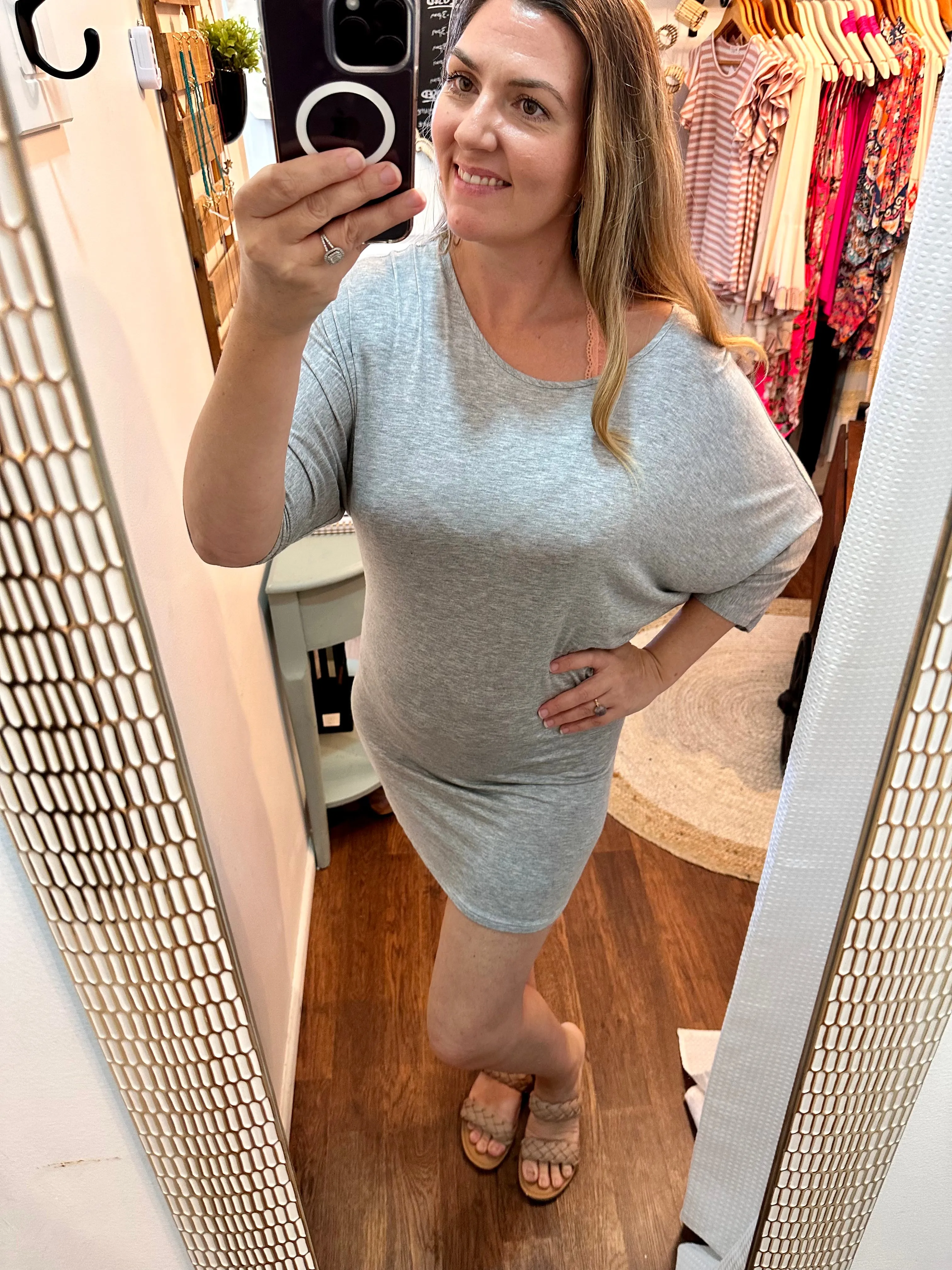 Dolman Pullover Tunic Dress