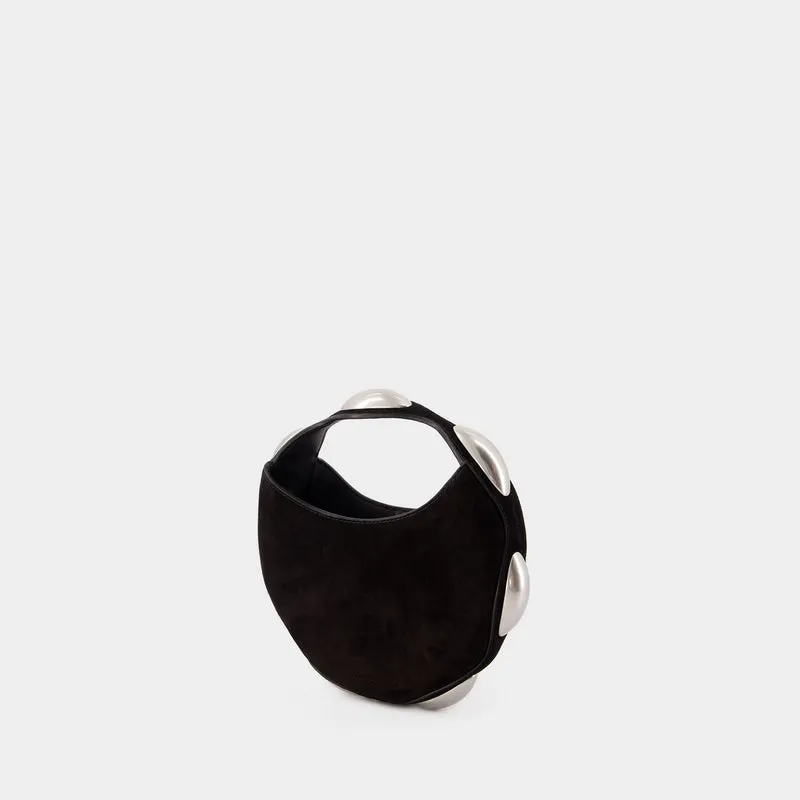 Dome Circular Top Handle Bag - Alexander Wang - Leather - Black