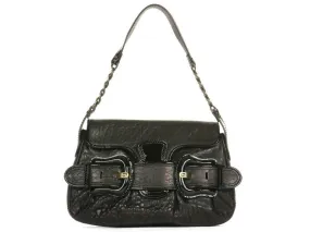 Fendi Black Leather B-Bag