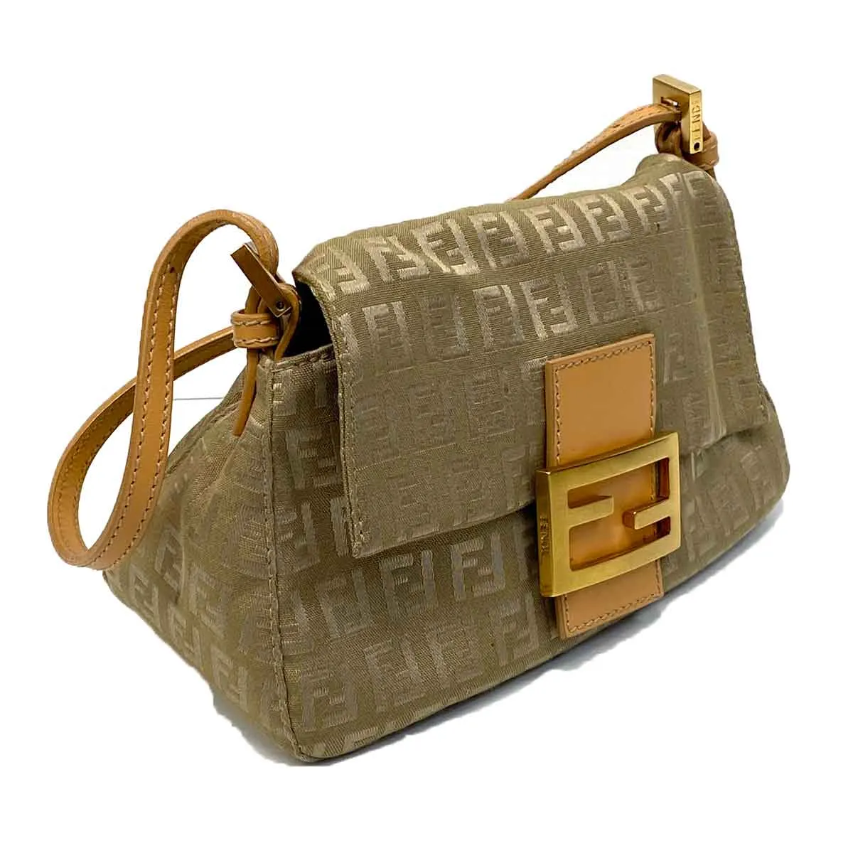 Fendi Zucchino Mini Mama Baguette Bag