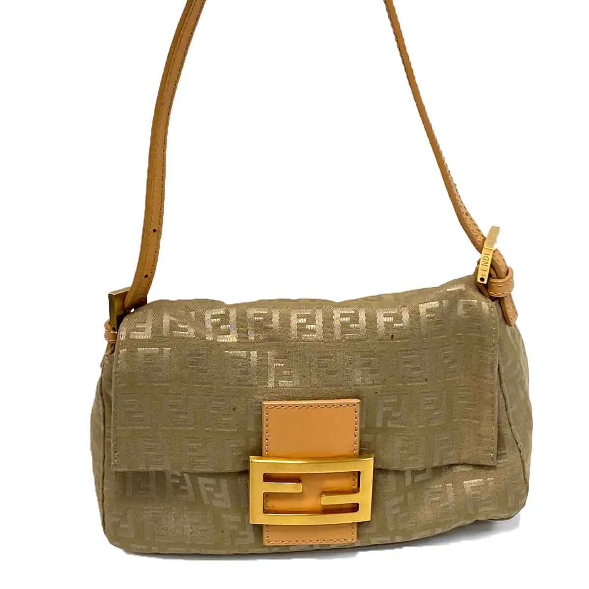 Fendi Zucchino Mini Mama Baguette Bag