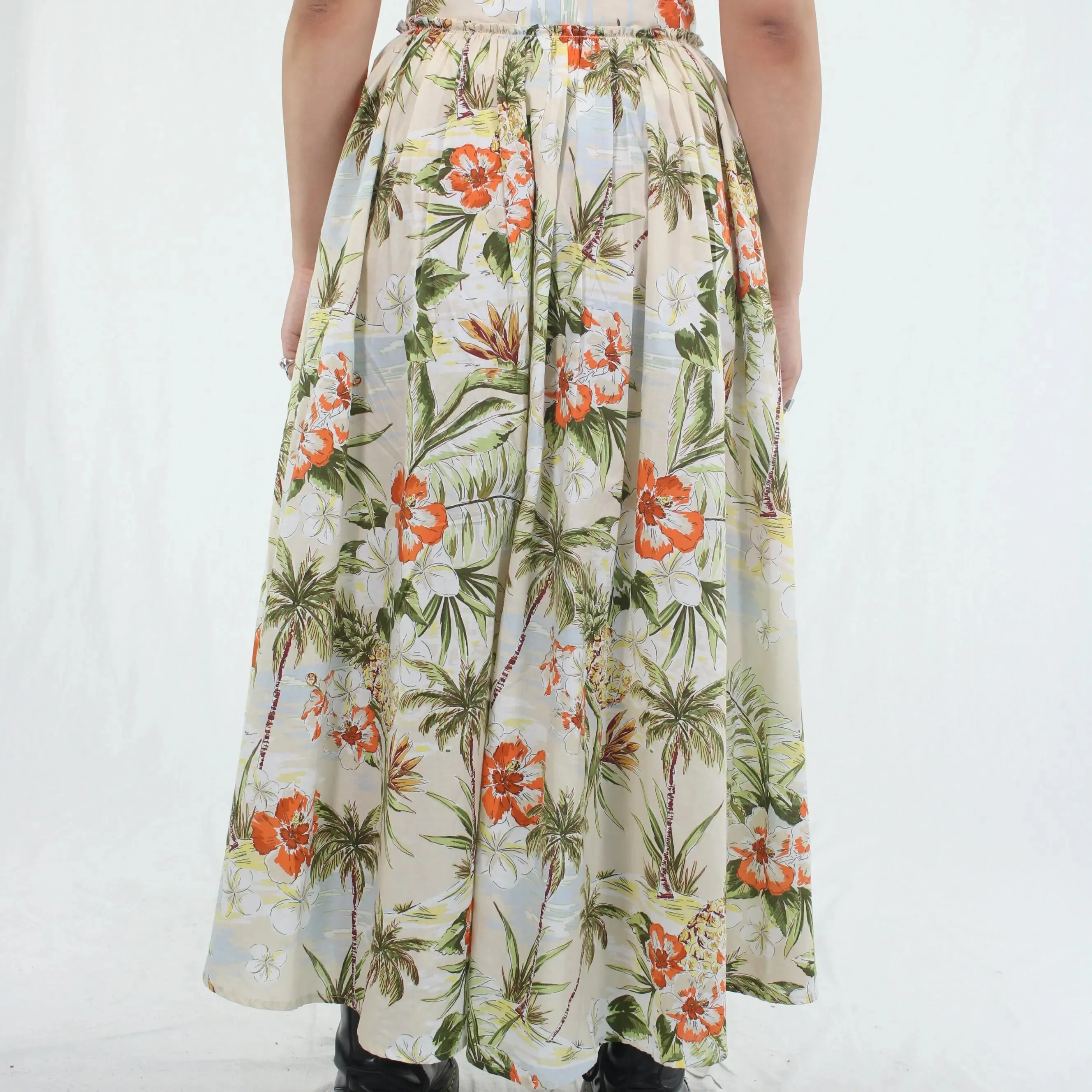 Floral Hawaiian Print Skirt | ThriftTale