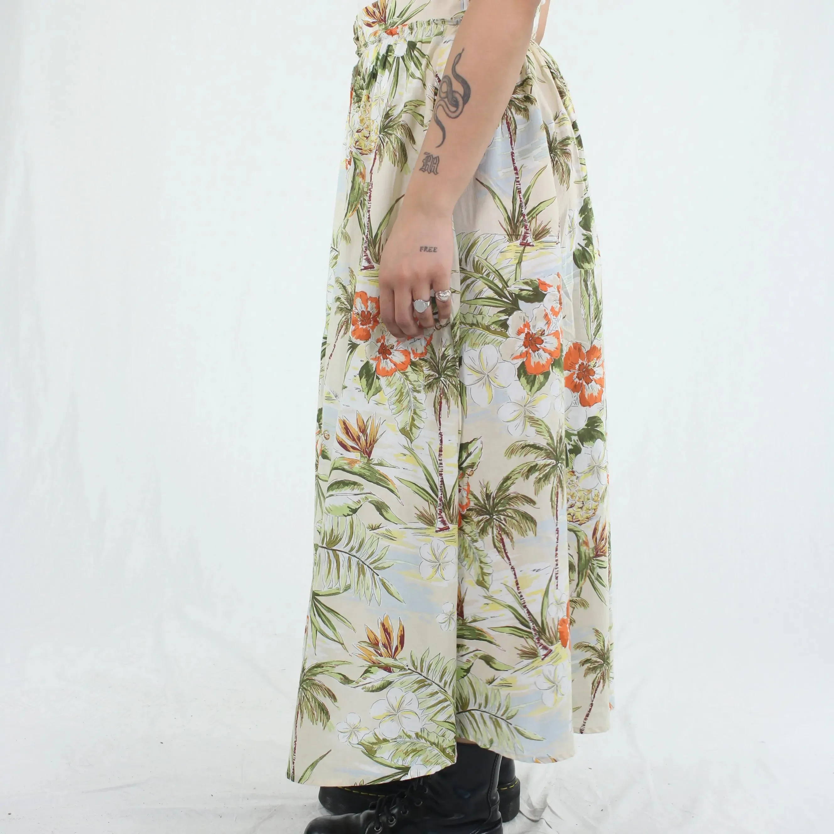 Floral Hawaiian Print Skirt | ThriftTale